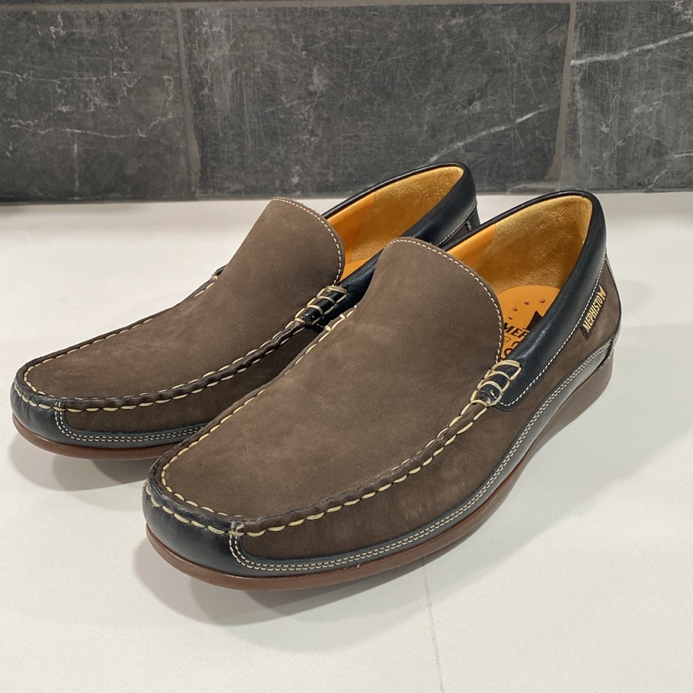 Mephisto Men's Baduard Slip-On Loafer‎ Dark Brown Nubuck Size US 8 - Picture 4 of 14